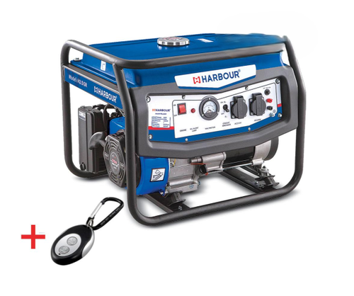 ژنراتور برق بنزینی-استارتی (چرخدار) 8500 وات کد H8.5 GR هاربر