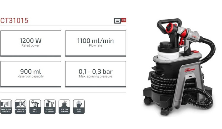 پیستوله رنگ پاش برقی 1200 وات کرون مدل CT31015